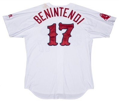 2015 Andrew Benintendi Game Used Lowell Spinners (Red Sox) Home Jersey (Team LOA)